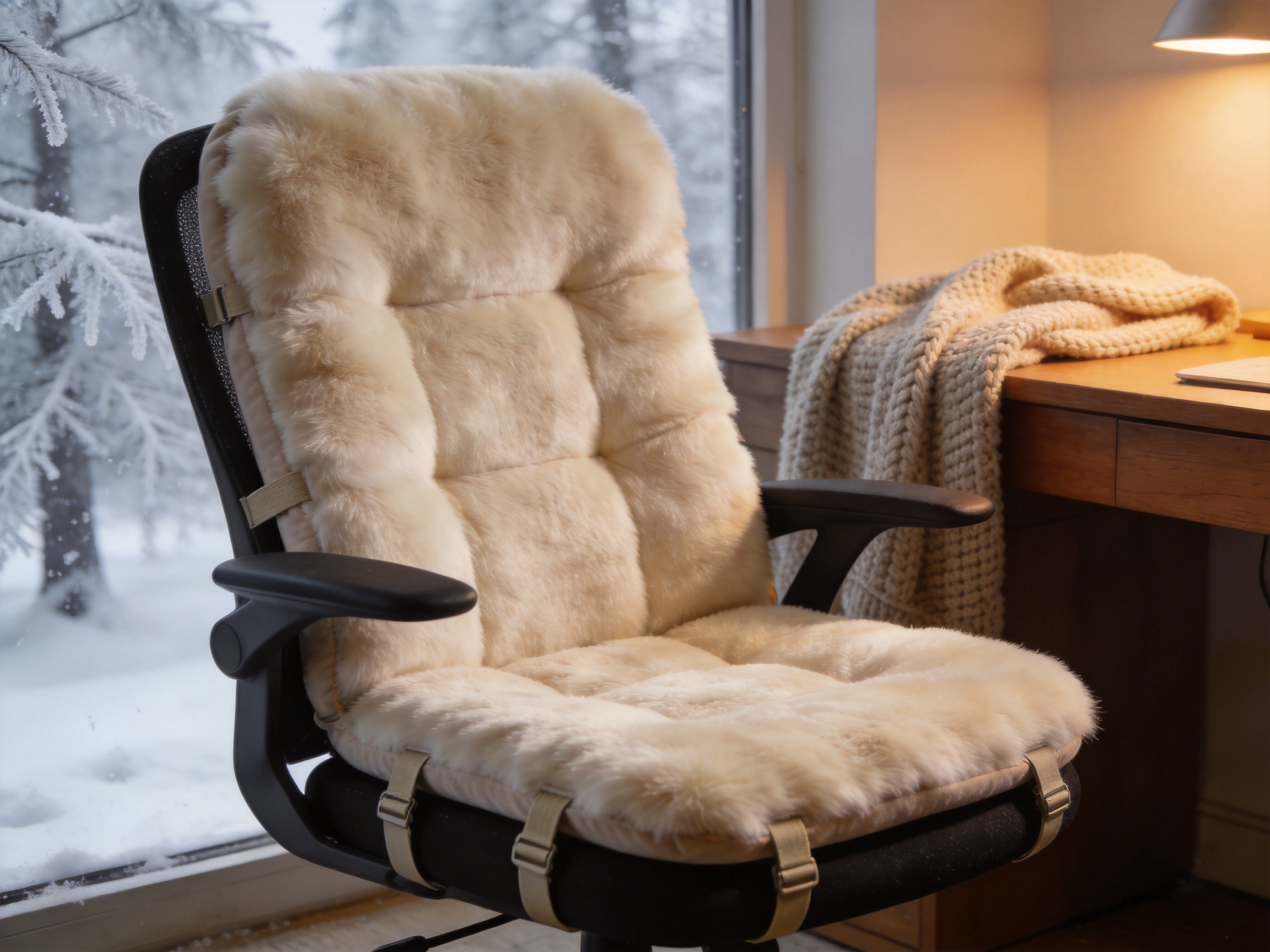 Efficient Smart Heated Chair Cushion for Full-Contact Seating Warmth