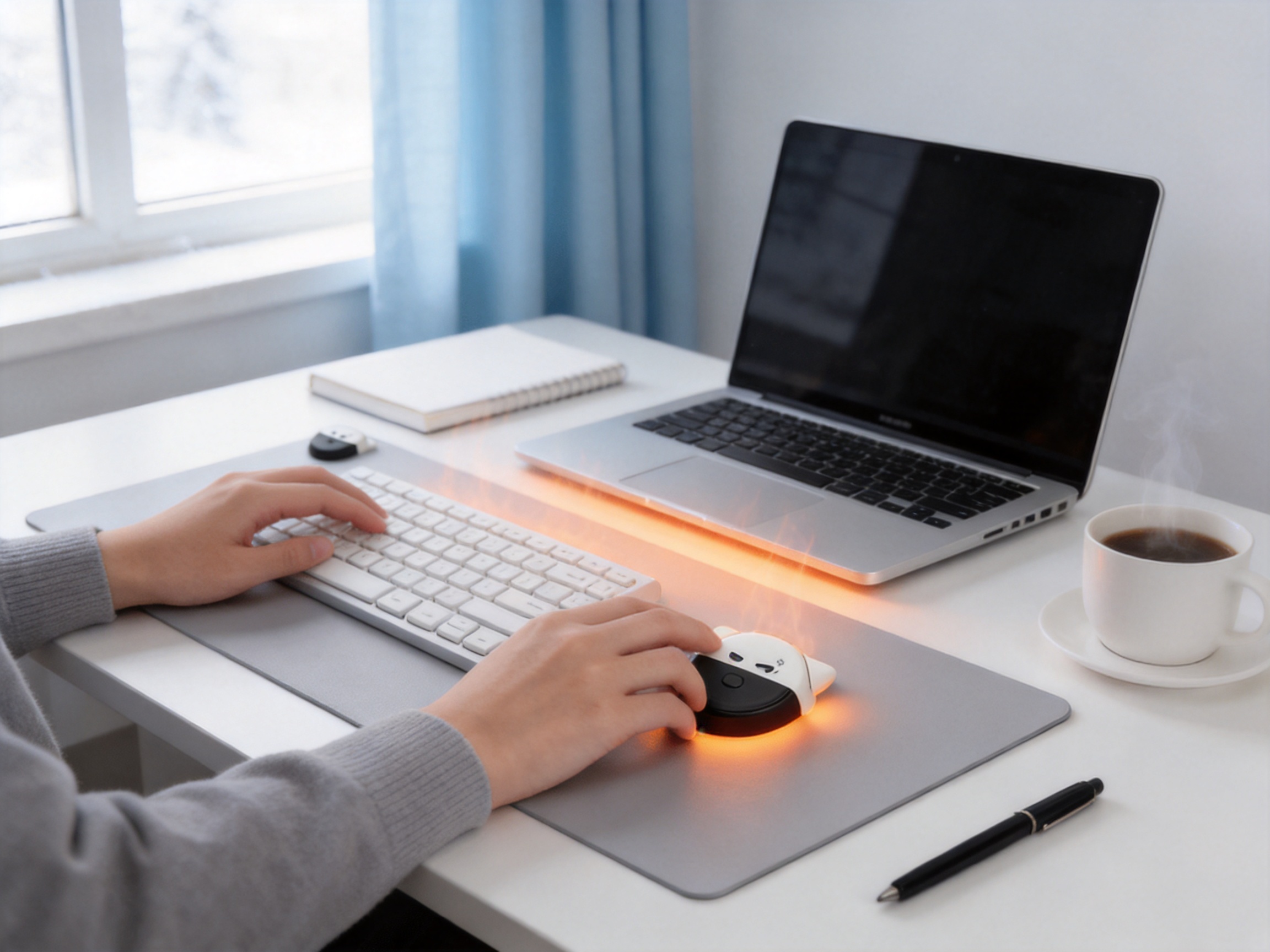 Smart Heated Desk Mat for Efficient Workspace Warmth and Comfort