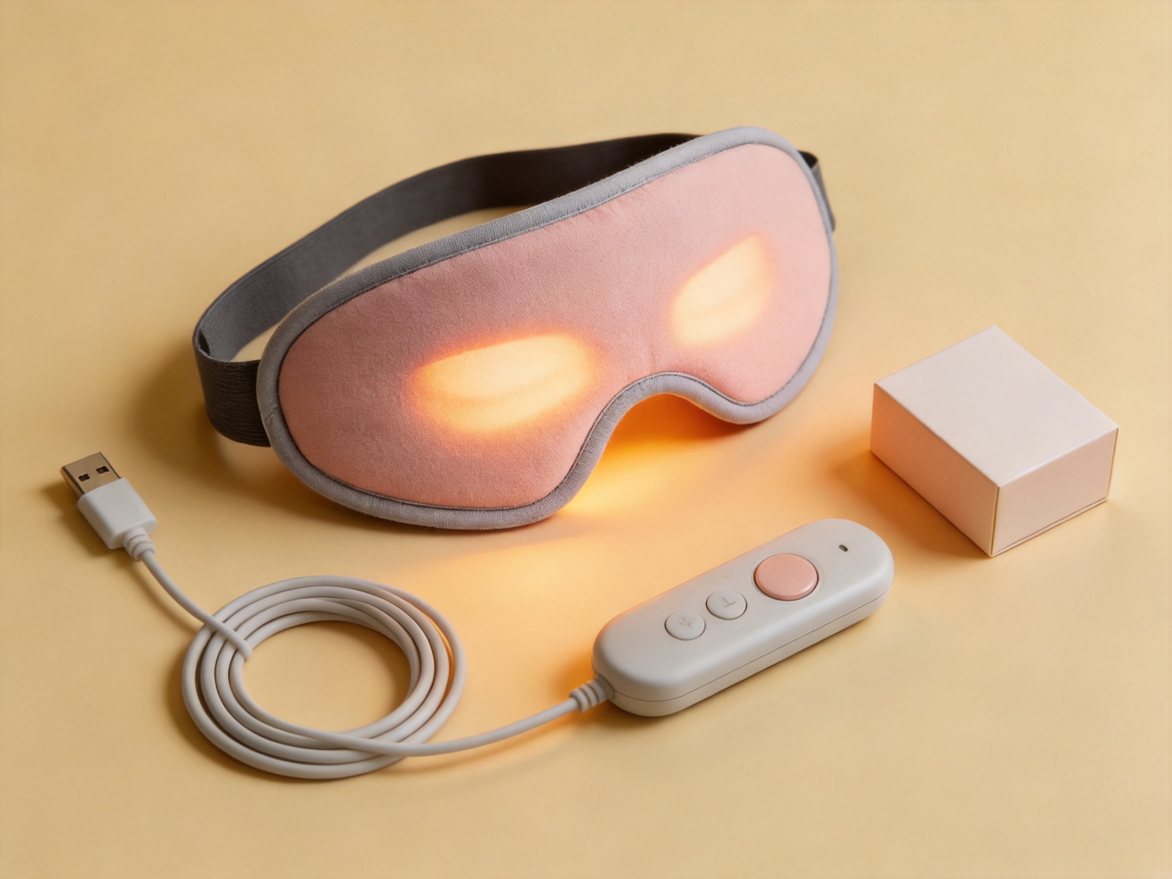 Temperature-Controlled Heated Eye Mask for Comfortable Daily Heat Therapy